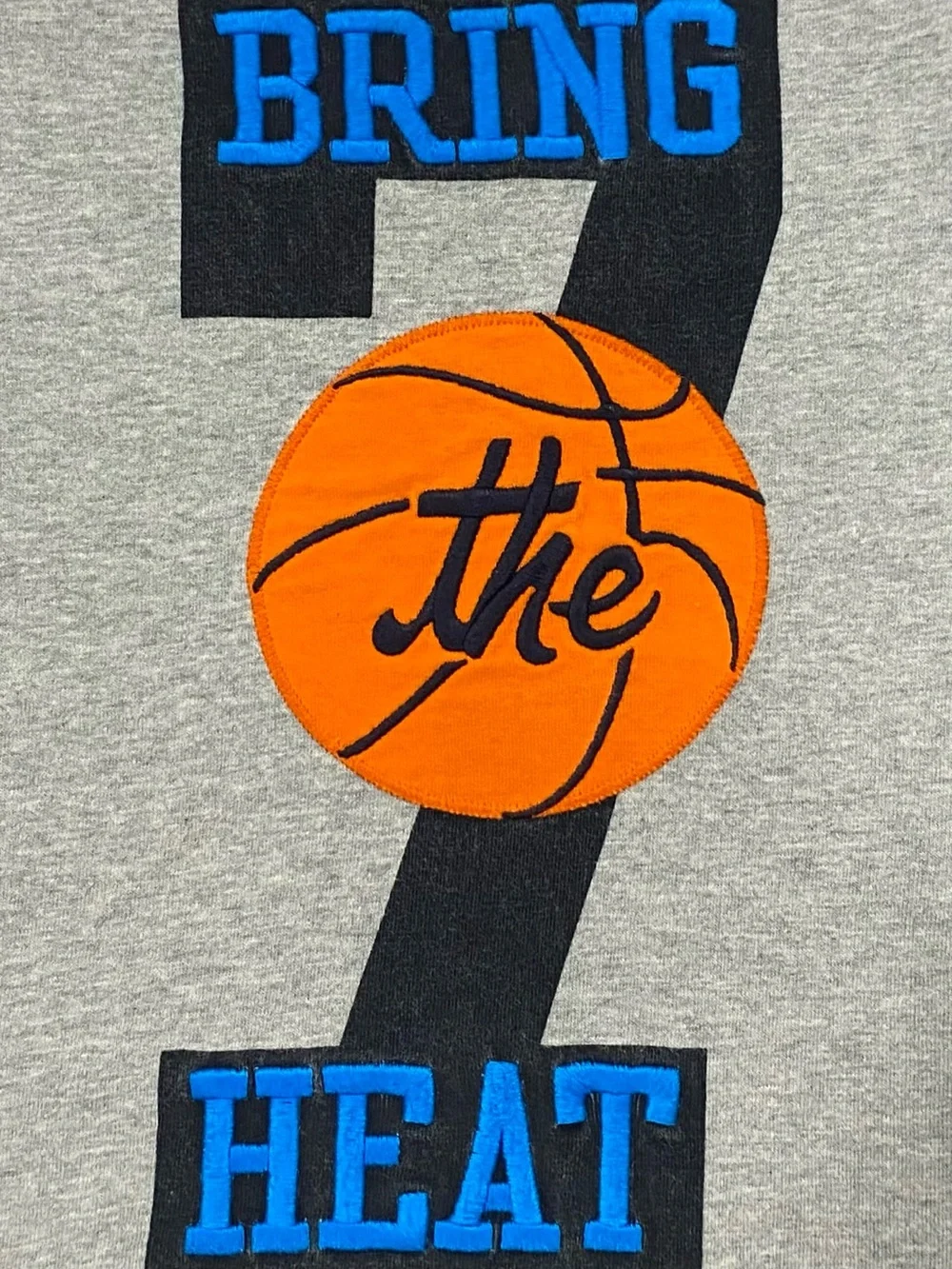 Gymboree Boys Gray  'Bring the Heat' Short Sleeve Basketball T-Shirt Small (5-6)